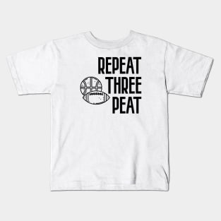 Repeat Three Peat Kids T-Shirt